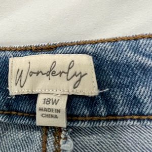 Wonderly girlfriend size 18W jeans